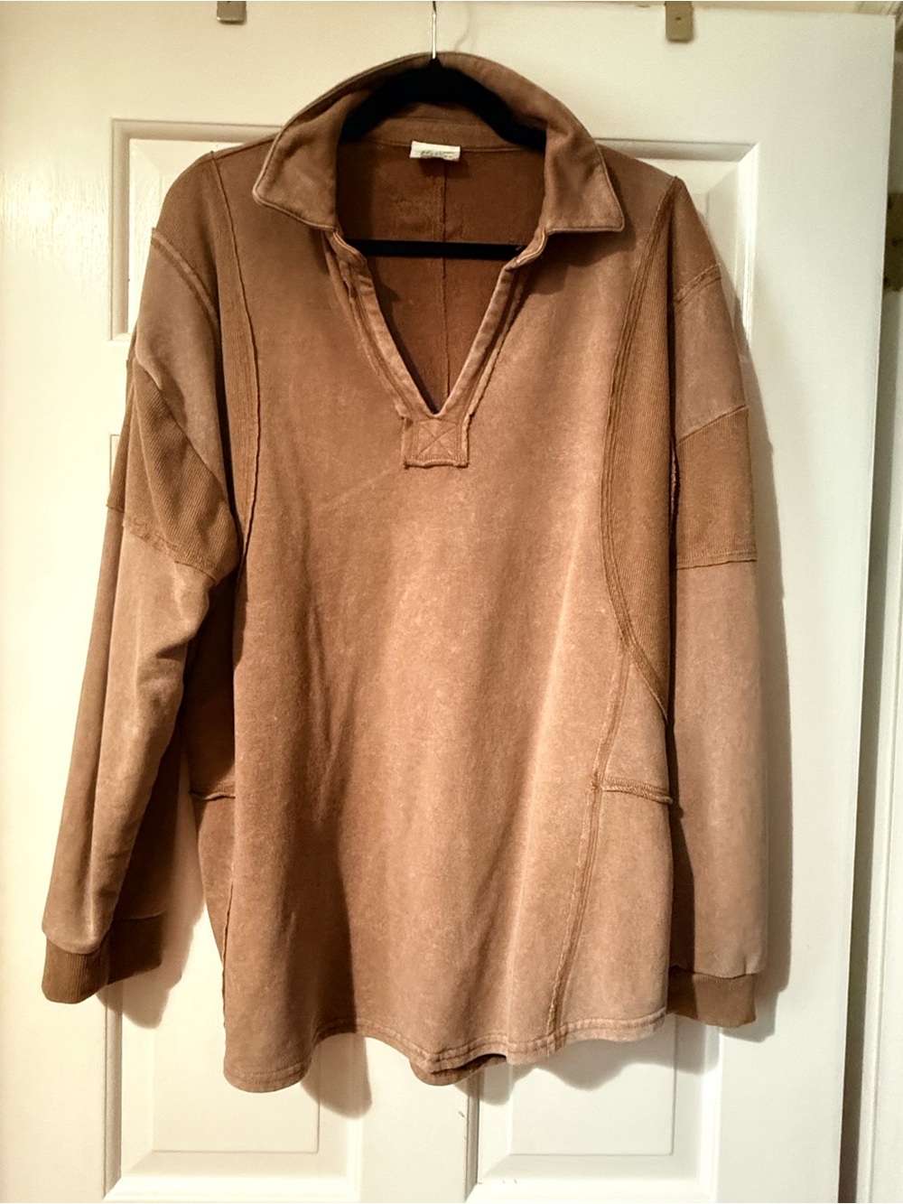 New View Brown Women's Pullover sweatshirt